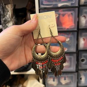 Never worn statement earrings